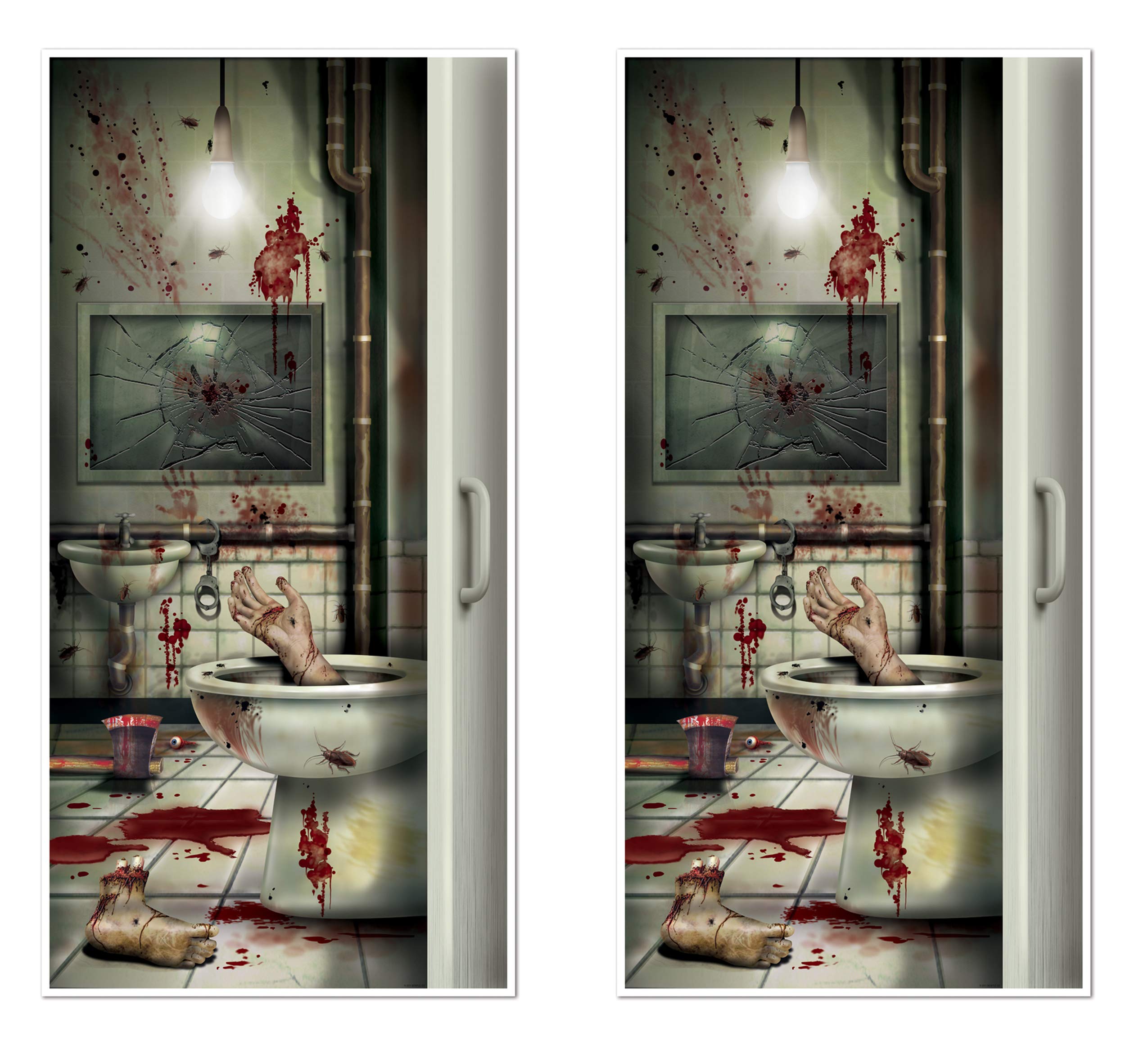 Beistle Skeleton Restroom Door Cover Party Accessory